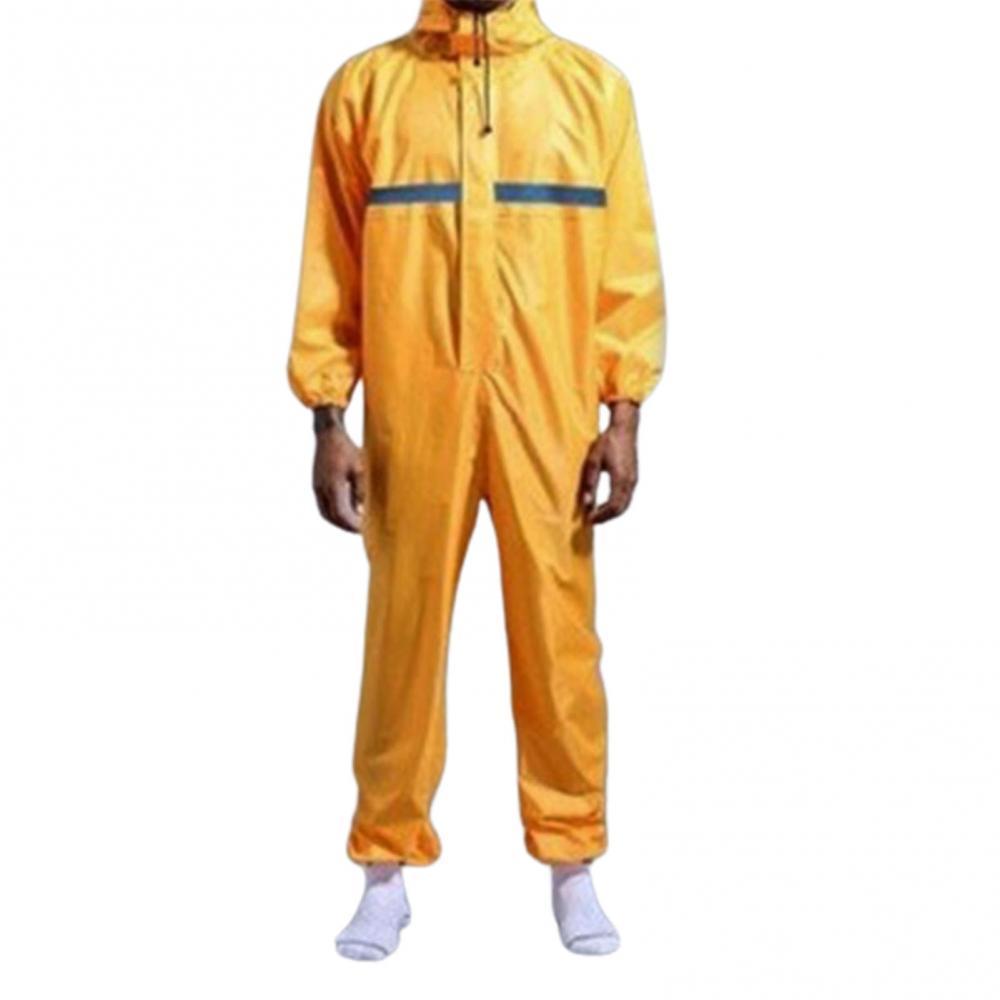 Work Raincoat Unisex One piece Coveralls Uniform Waterproof Poncho Hooded Raincoat Jumpsuit Thicken Rainwear Work Protection