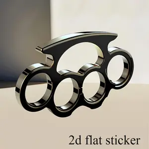Fist Pattern Car Sticker, 3D Design Car Rear Bumper Triangle Window Laptop Case Sticker, Decals for Truck, Sticker for Cars, Weatherproof Durable Self-adhesive Sticker, Vehicle Exterior Decoration