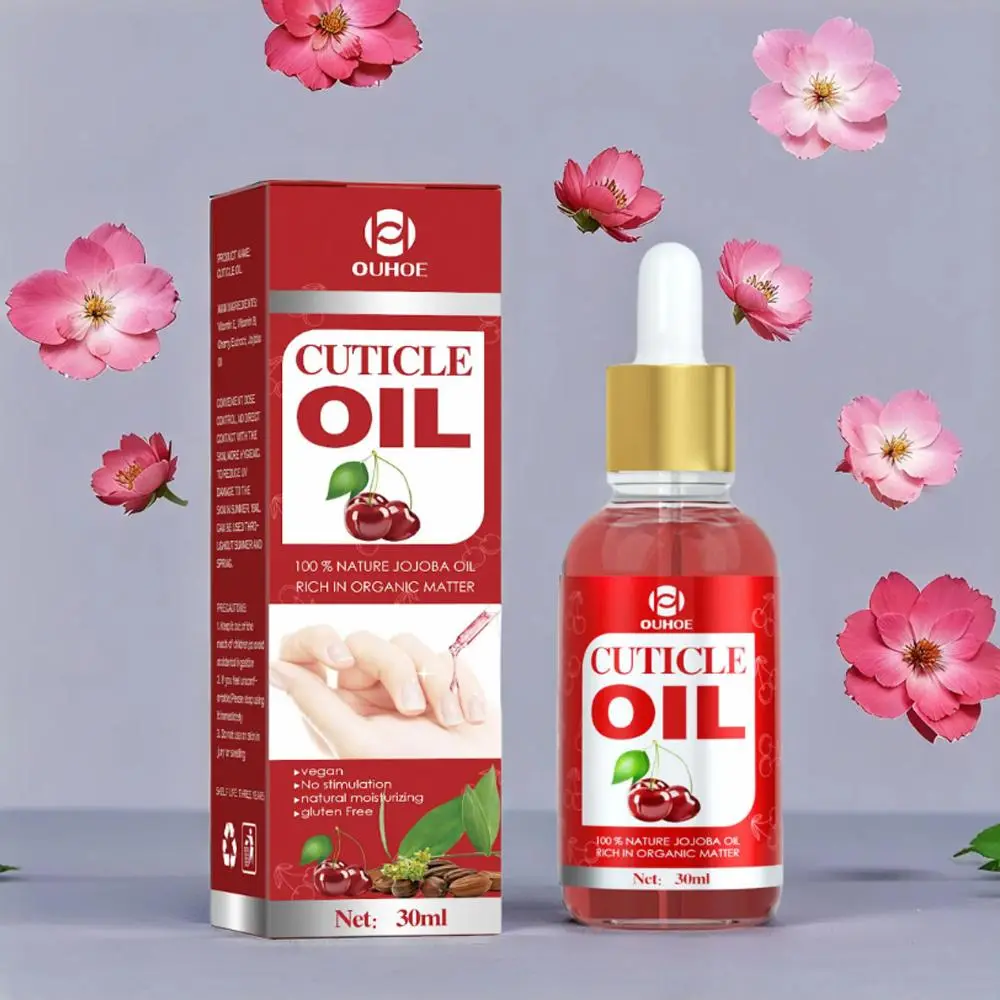 Nail Cuticle Oil with Vitamins and Jojoba Oil, Cuticle Care Oil, Strengthens Cuticles, Nourishes and Moisturizes Nail Edges, Repairs Hard Nails, Nail Nutrient Oil, Nail Care Solution, Nail Care Liquid