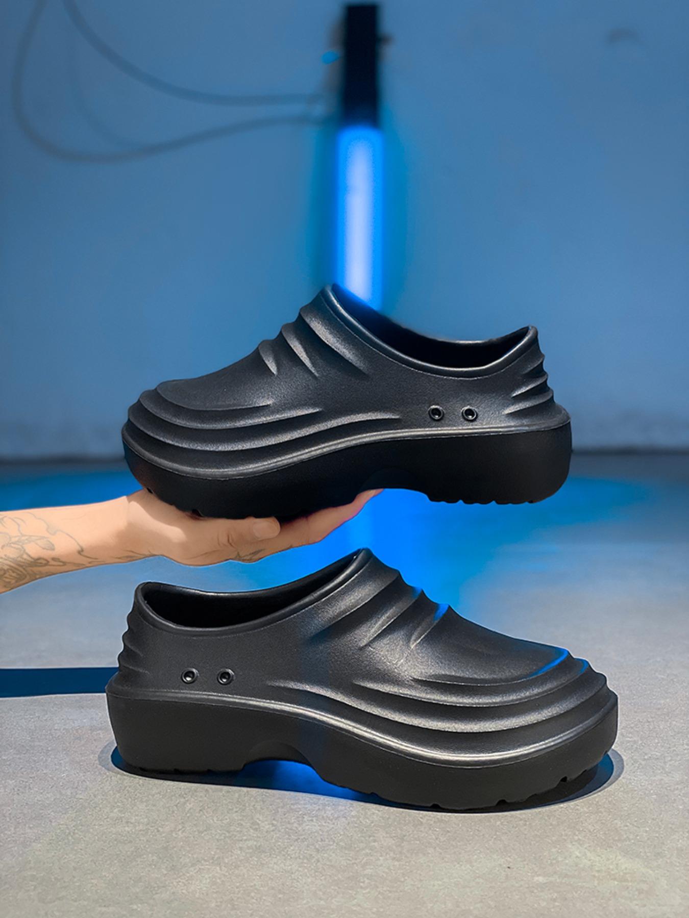 Unisex's Anti-slip Waterproof & Oil-proof Clogs, Casual Comfortable Breathable Clogs for Kitchen Work, Fashionable Shoes for Indoor & Outdoor Wear, Boy