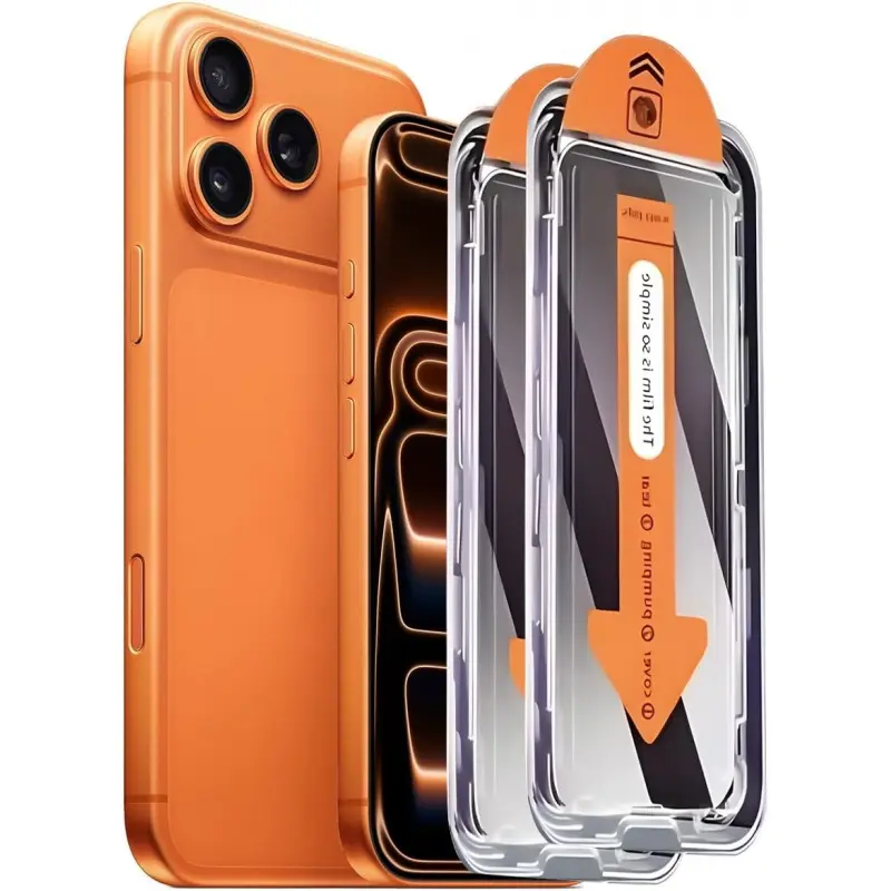 360° Anti-Spy Privacy Tempered Glass Screen Protector for iPhone 17 Pro Max 16E 16 Plus 15 14 13 12 11 X XS XR, 9H Scratch Resistant Airbag Edge, Dust Free Installation Tray, Easy Install, 1/2 Pack,Privacy Screen Protector for iPhone 17 Pro Max