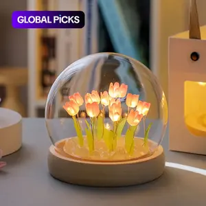 Creative Tulip Shaped LED Lights for Bedroom, Decorative LED Light, Table Atmosphere Lamp, Cozy Lighting For Home Decoration Birthday Gift