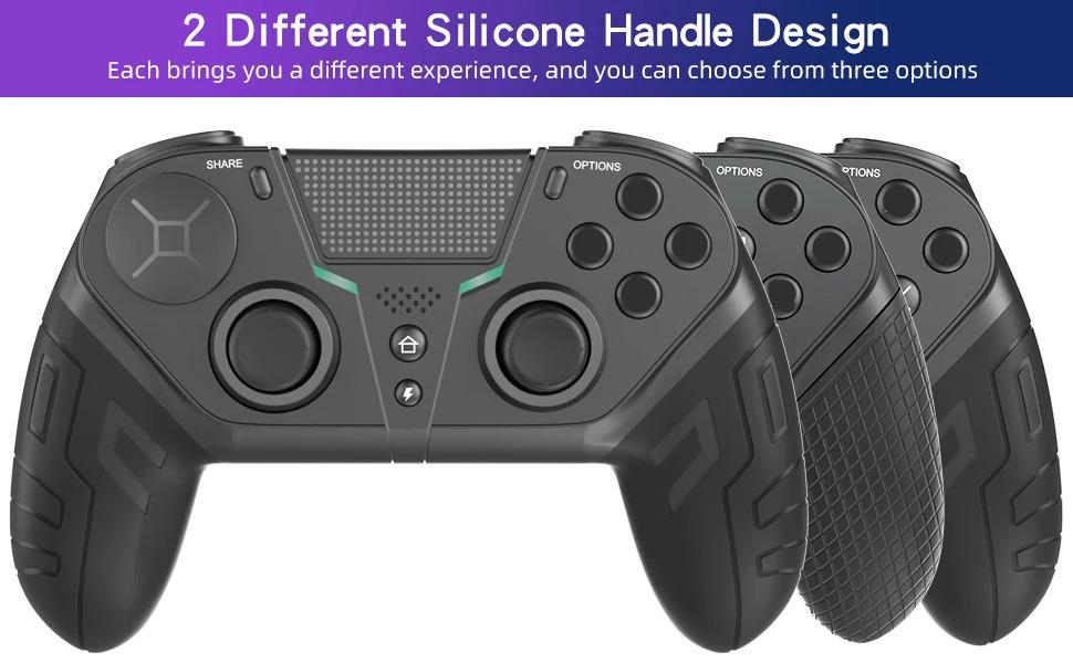 Wireless Pro Controller for PS4 PS3 PC Android TV Bluetooth Gamepad with Dual Vibration Ergonomic Design Rechargeable Lithium Battery