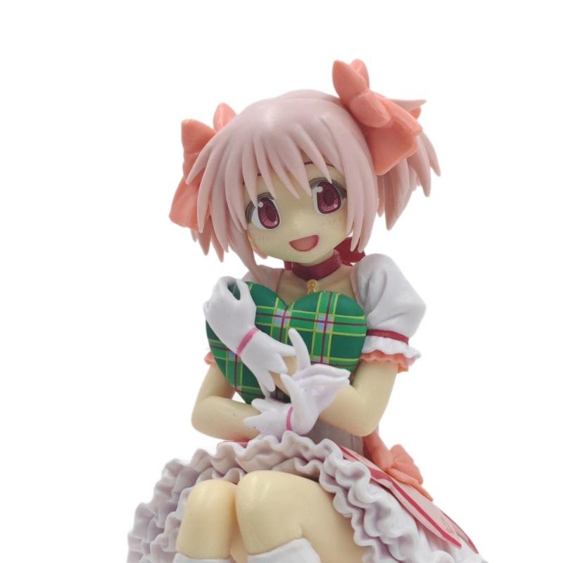 New Magical Girl Kagami Circular Desk Model Figure, Sitting and Standing Pose, Collectible Handmade Statue, Perfect Gift for Fans
