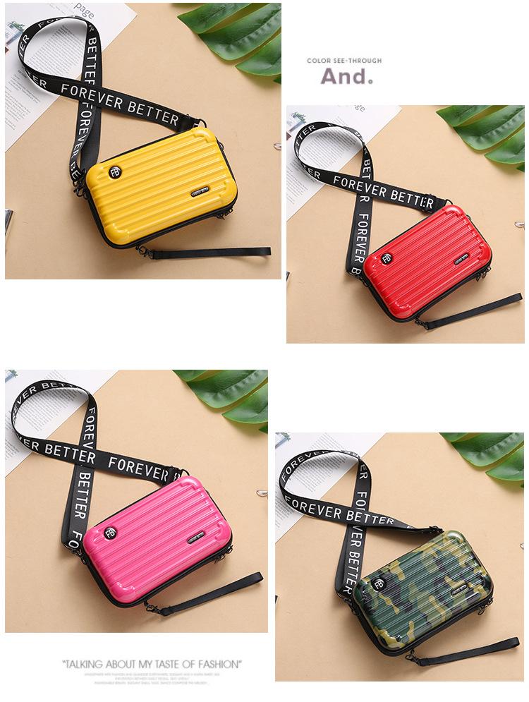 Fashion Mini Suitcase Shape Bag, Crossbody Shoulder Handbag for Women