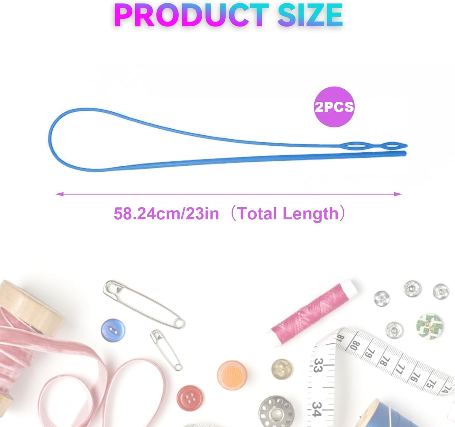 2 count Plastic Flexible Drawstring Threader,58.2cm/23in Hoodie String Threader Drawstring Replacement Quick & Easy Drawstring Threader Tool for Sweatpants,Jackets,Swim Trunks,Shorts(Blue) 2 count Plastic Flexible Drawstring Threader,58.2cm/23in Hoodie String Threader Drawstring Replacement Quick & Easy Drawstring Threader Tool for Sweatpants,Jackets,Swim Trunks,Shorts(Blue)