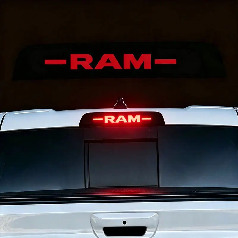 PVC Ram brand truck brake light decorative sticker - Only the sticker (without the bulb), suitable for 1994 - 2019 models, featuring waterproof, sun-resistant, and heat-resistant functions for car exterior personalized decoration.