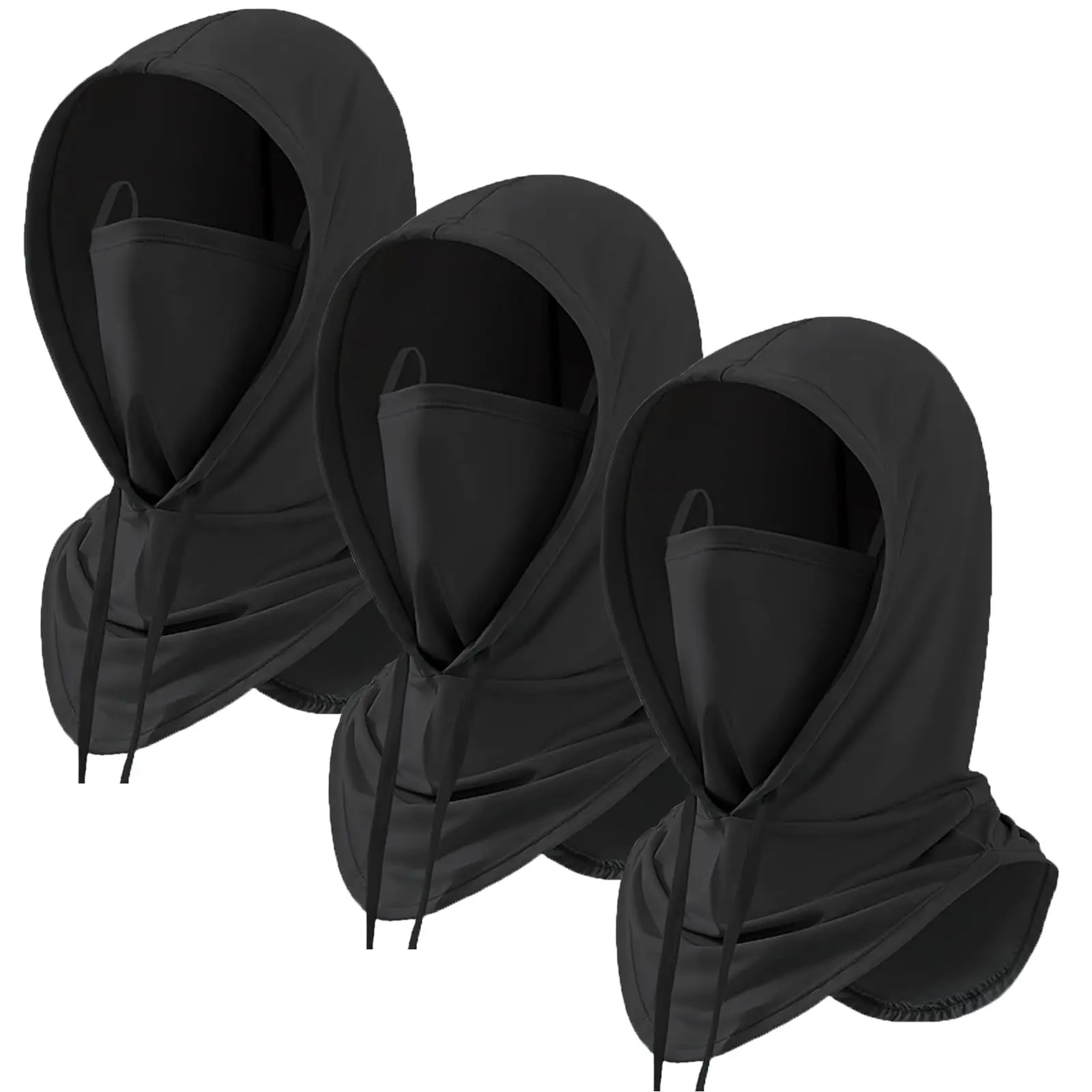 3 Pack Balaclava Mask Sun UV Protection Hood Breathable Full Head Mask Face Cover for Men Women Motorcycle Cycling Fishing