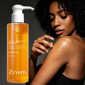 Brightening Body Oil with Turmeric Grapeseed Oil & Vitamin C for Dark Spots Hyperpigmentation 13FL.OZ, Nourishing Care