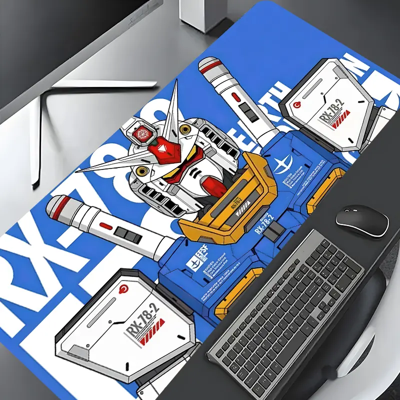 Mecha Robotic Gaming Mouse Pad, Non Slip Mousepad, Desktop Protection Pad, Washable Rubber Non-Slip Lock Edge Multi-Size Mouse Pad Suitable For Home Office, Good Gift for Family and friends
