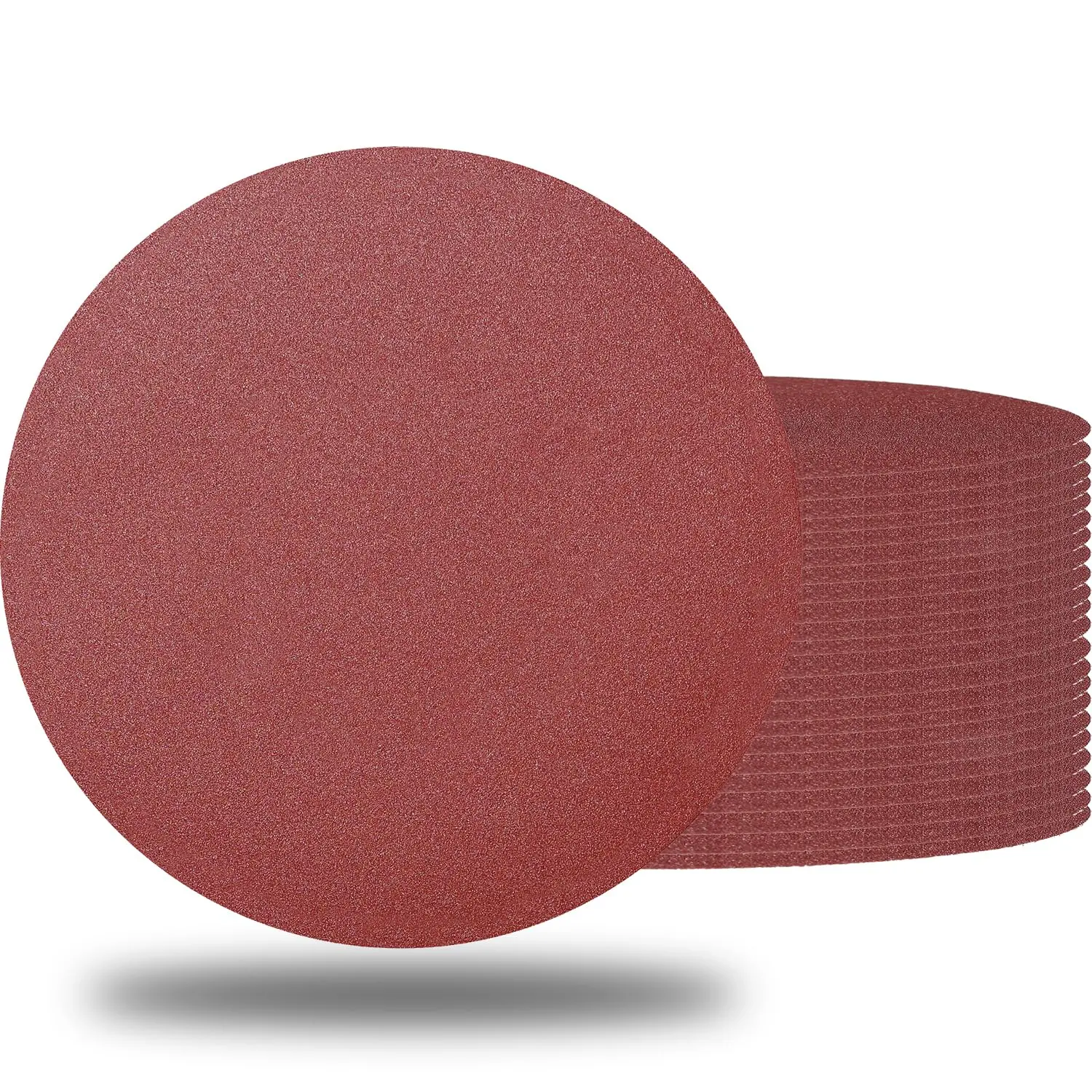 30 Pack 8" PSA Sanding Discs Set - 5 Each of 80, 100, 120, 180,240, 400 Grit - 8 Inch Self Adhesive Stickyback Sandpaper Discs for Drywall, Floor, Woodworking, Metal