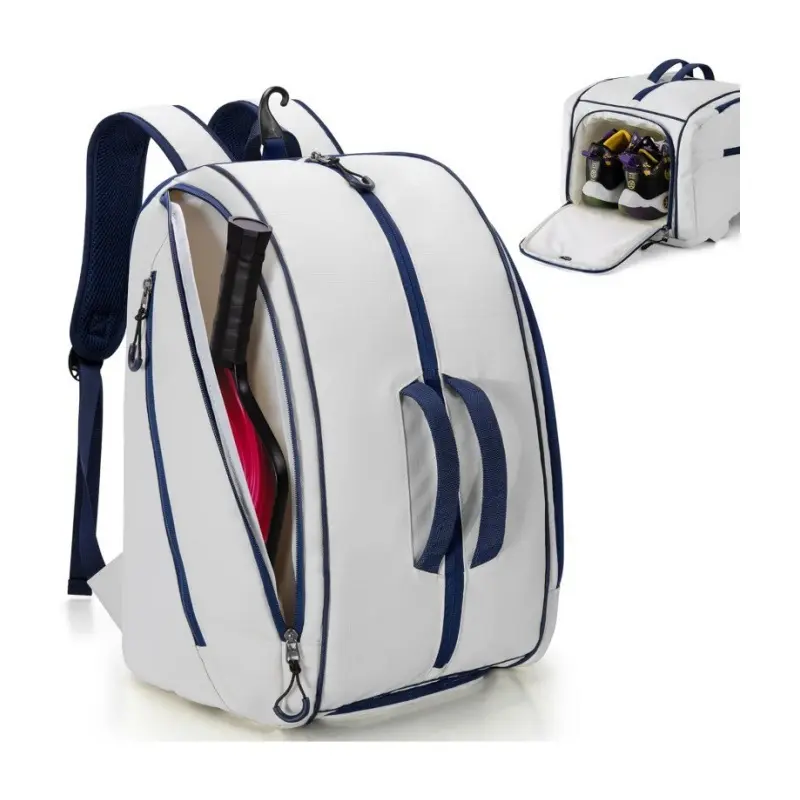 Waterproof Tennis Badminton Racket Backpack Multifunctional Sports Bag with Independent Compartments for Men Women