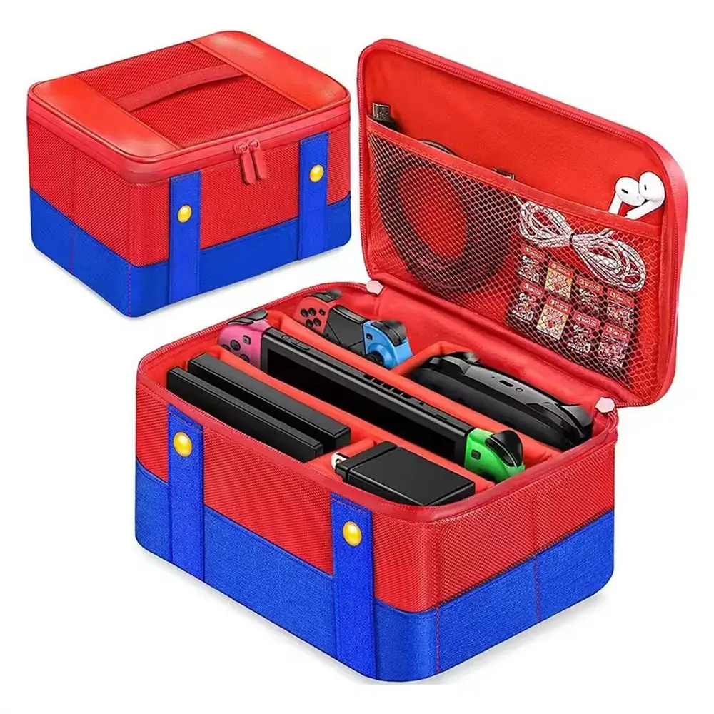 Large Travel Protection Box for Ns Switch Oled Game Accessories, Waterproof Storage Bag, Scratch-Resistant Travel Case