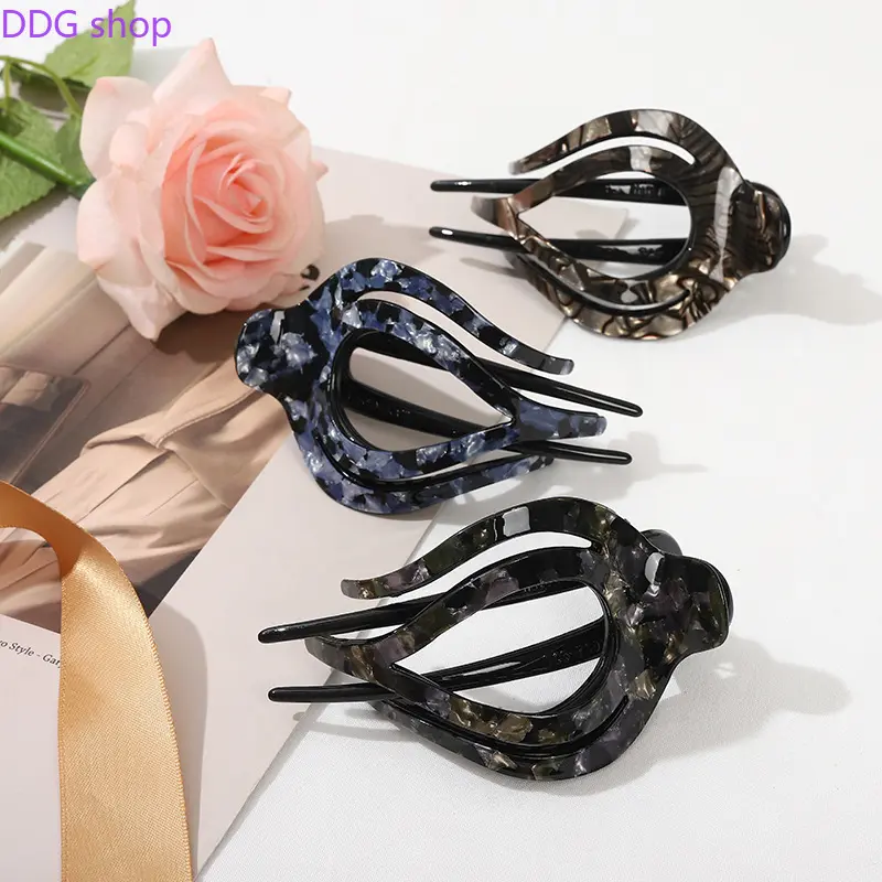 Summer grab clip headgear large disc hair personality peach heart three tooth clip jellyfish back head hairpin Korean version hairpin