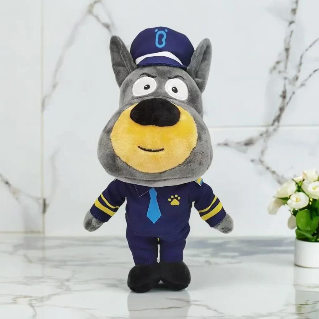 New Sheriff Labrador Dog Plush Toy Security Sergeant Labrador Wolf Dog Cartoon Doll Boys Girls Soft Stuffed Toys Children Gift