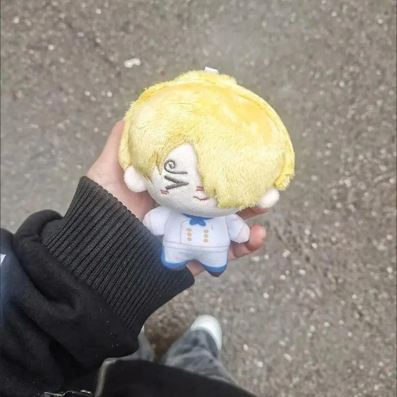 10cm Sanji Plush Doll Soft Plushies Printed Fans Gifts Anime Roronoa Zoro Stuffed Toy Pendant Doll Collect
