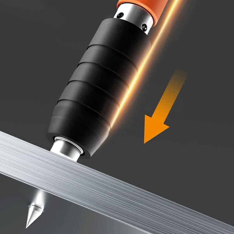 Manual Mini Steel Nail Gun with 100 Nails,5 Gears Power Adjustment,Integrated Air Nailer for Concrete & Woodworking.