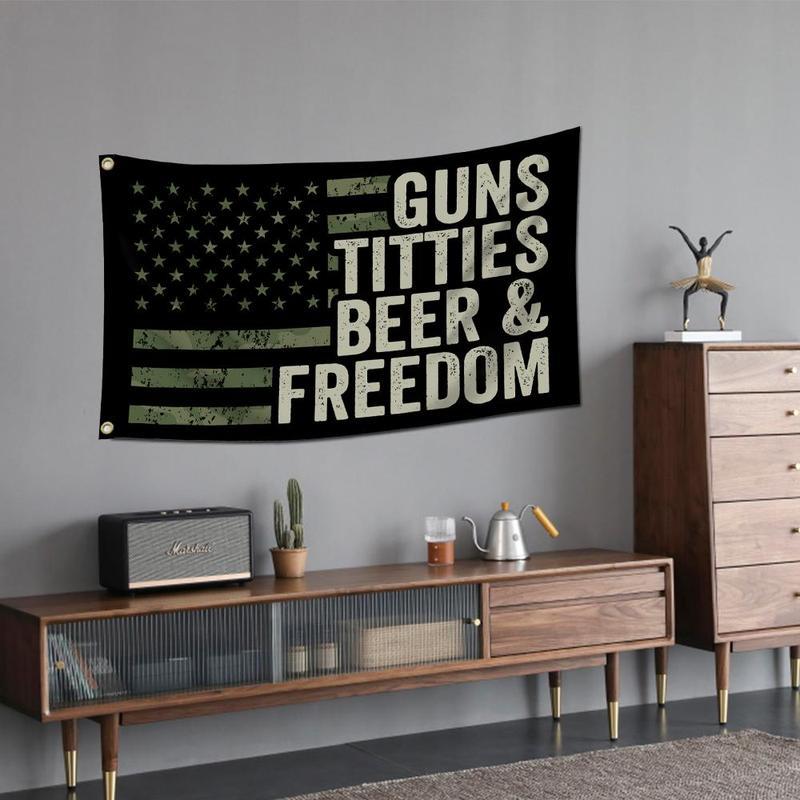 American Flag Pattern Garden Flag without Flagpole, Creative Flag for Home Garden Yard Decoration, Vanity Decor Accessories, Home Decor, Men Gifts, Outdoor Decoration, American Patriotism