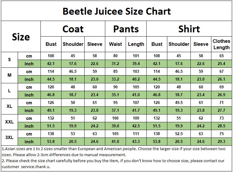 Adult Men Costume Black and White Striped Suit with Wig for Halloween Cosplay Party Outfit Horror Movie Character