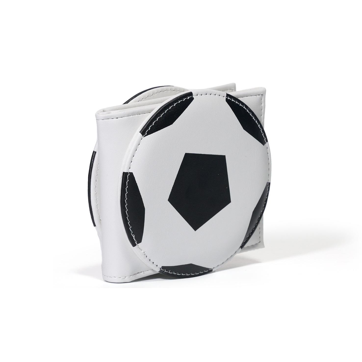 RFID anti-theft brush anti magnetic wallet, irregular wallet, Hamburg wallet - football wallet