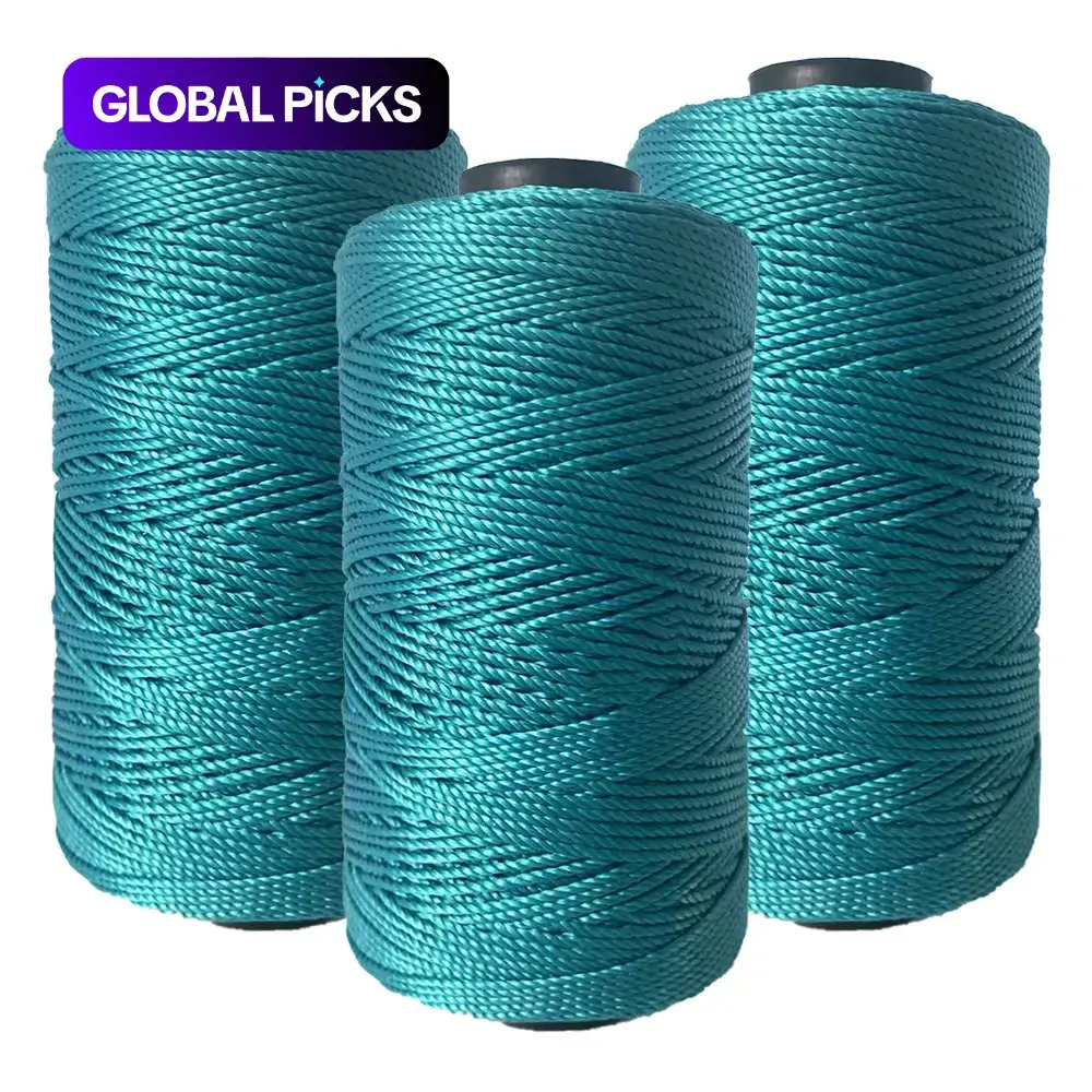 3-Pack 100g Ice Silk Yarn, Three-Ply Ice Silk Thread, Ideal for Crochet Hats, Handmade Bags, Knitted Seat Cushions, Shoe Laces, Nylon Thread