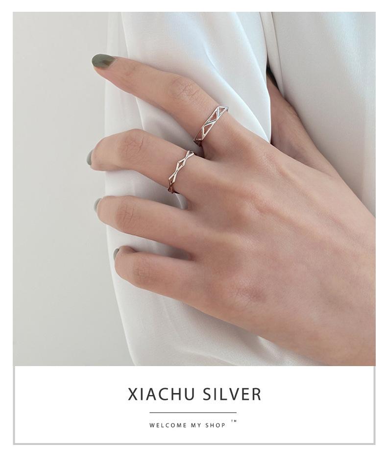 Chic Rhombus Cut Ring Stack| Trendy Index & Middle Finger Set