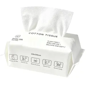 Disposable Face Towels Biodegradable Large Dry Face Wipes 1/2/4 Packs Extra Thick Soft Clean Facial Towels for Sensitive Skin, Makeup Removing, Facial Cleansing, Nursing, Travel