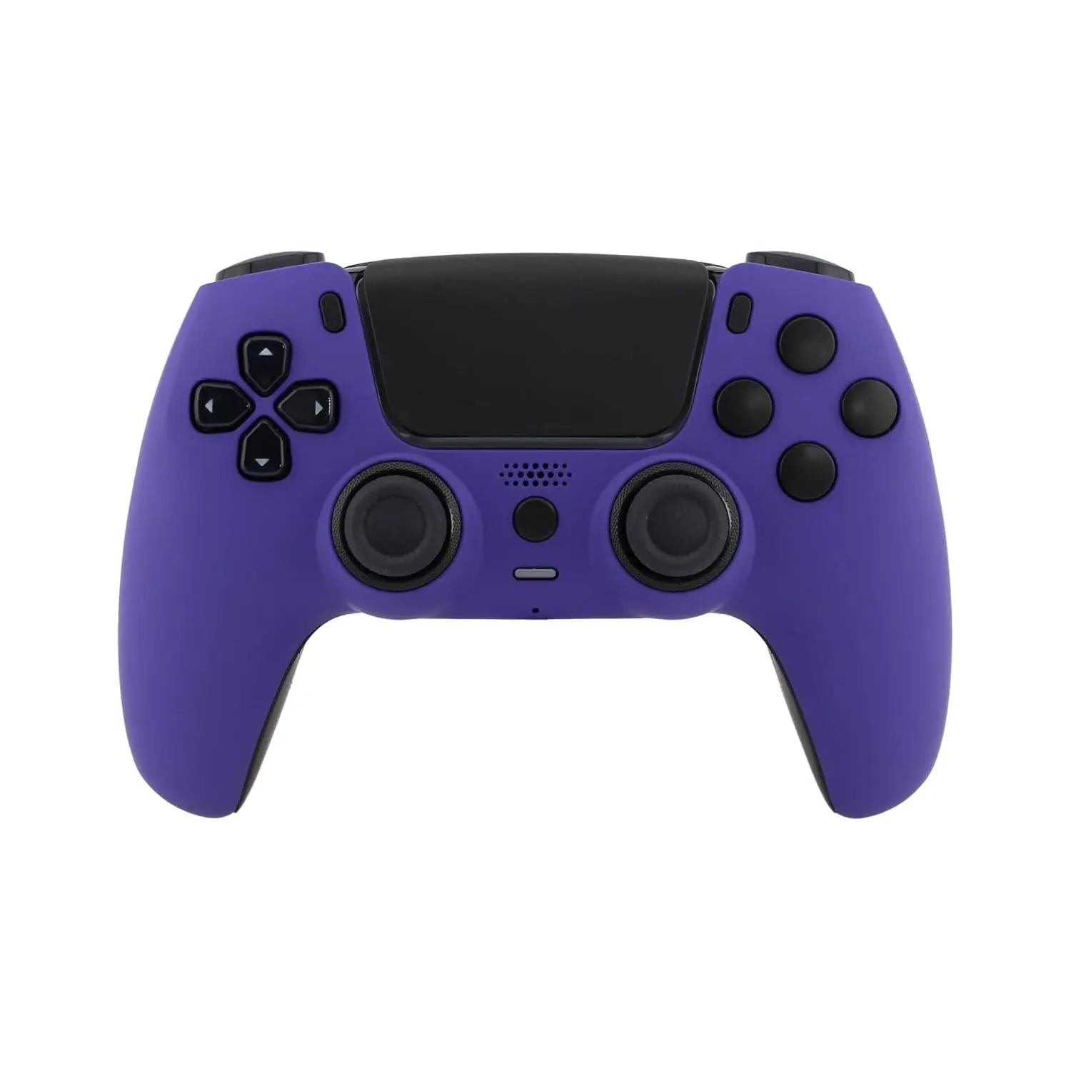 Crazy Controllerz Custom Wireless Controller for PS5 with Z-Touch™ Seamless Soft Touch Front Shell and Z-Grip™ Comfort Zones - Plush Purple