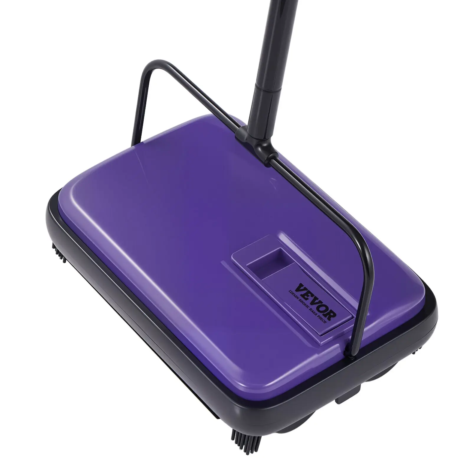 【DealsForYouDays】VEVOR Manual Carpet Sweeper, Handheld Floor Sweeper with 300 ml Easy-to-Empty Dustbin, 6.7 in Cleaning Width for Home & Office Carpets, Pet Hair & Dust Removal, Purple, Sweepers