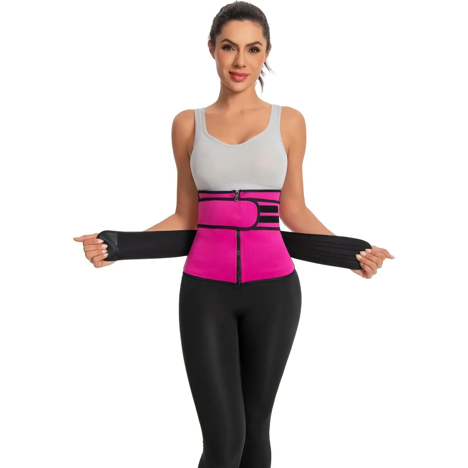 outdoors Corset Women's Body Shaper Seamless Sweat Sports Black Workout Waist Trainer