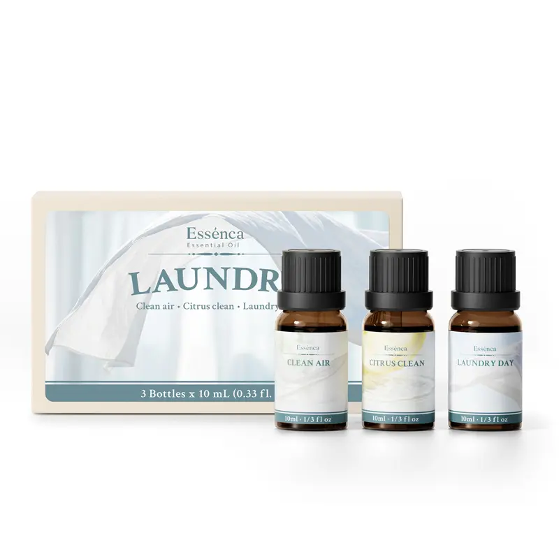 Essénca Essential Oil Gift Set Collection | 3 Pack Fragrance Oil set Scented Premium Essential Oil Multi Pack - Long-lasting  for Home&Car，10ml Bottles Setf for DIffusers，Set, 10 ML Bottles Set For Home Care, Fragrance, Humidifiers & Aromatherapy