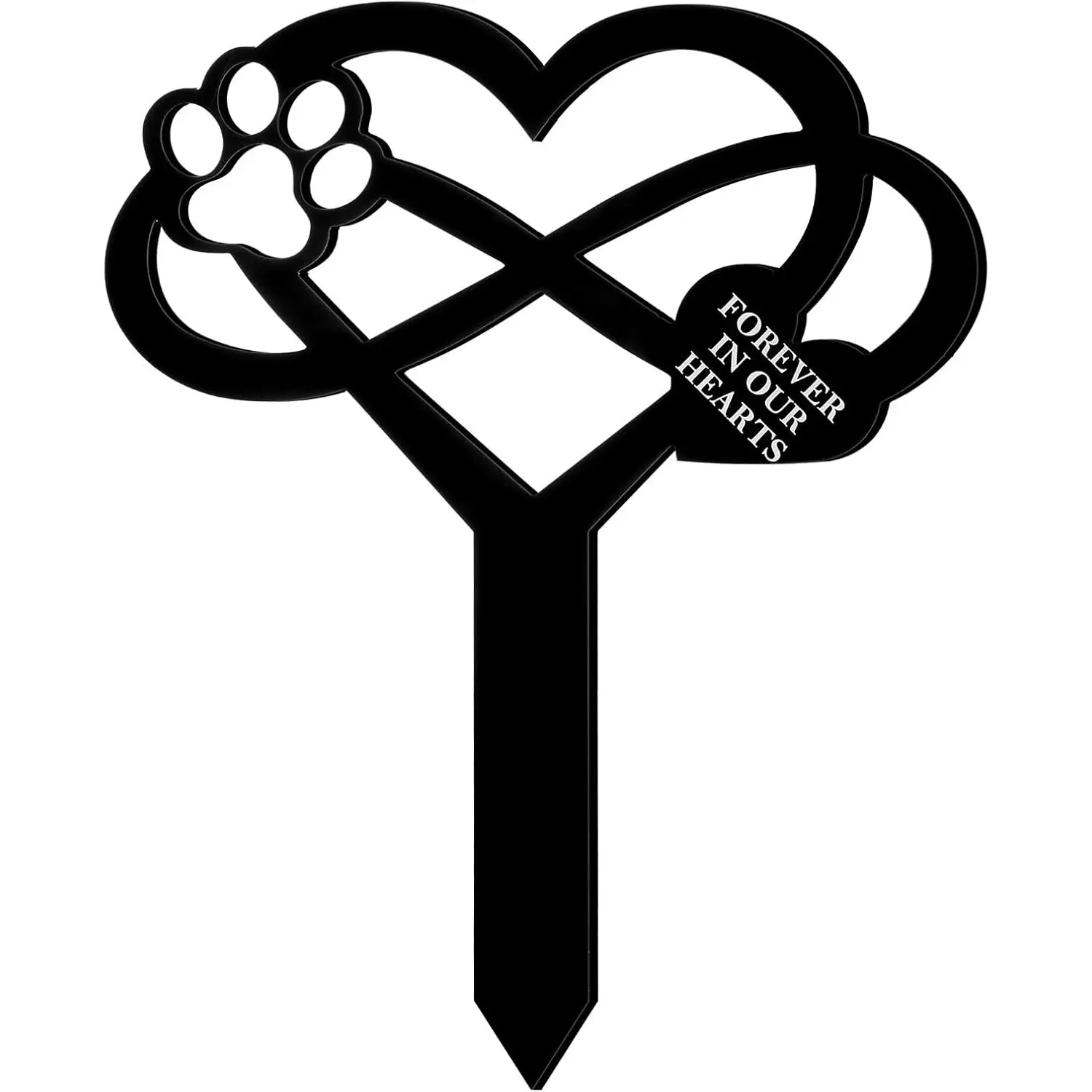 Memorial Pet Grave Markers Pet Memorial Stake Dog Claw Sympathy Grave Plaque Stake Dog Cemetery Garden Stake Memorial Grave Stake Waterproof Garden Grave Decor for Pets Outdoors Yard Remembrance