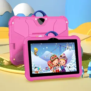 7-inch student Android WiFi tablet, 1 unit 1+16G learning tablet, with anti-drop protective case, educational tablet with parental controls, for learning games and leisure, learning and entertainment tablet, Android Tablets