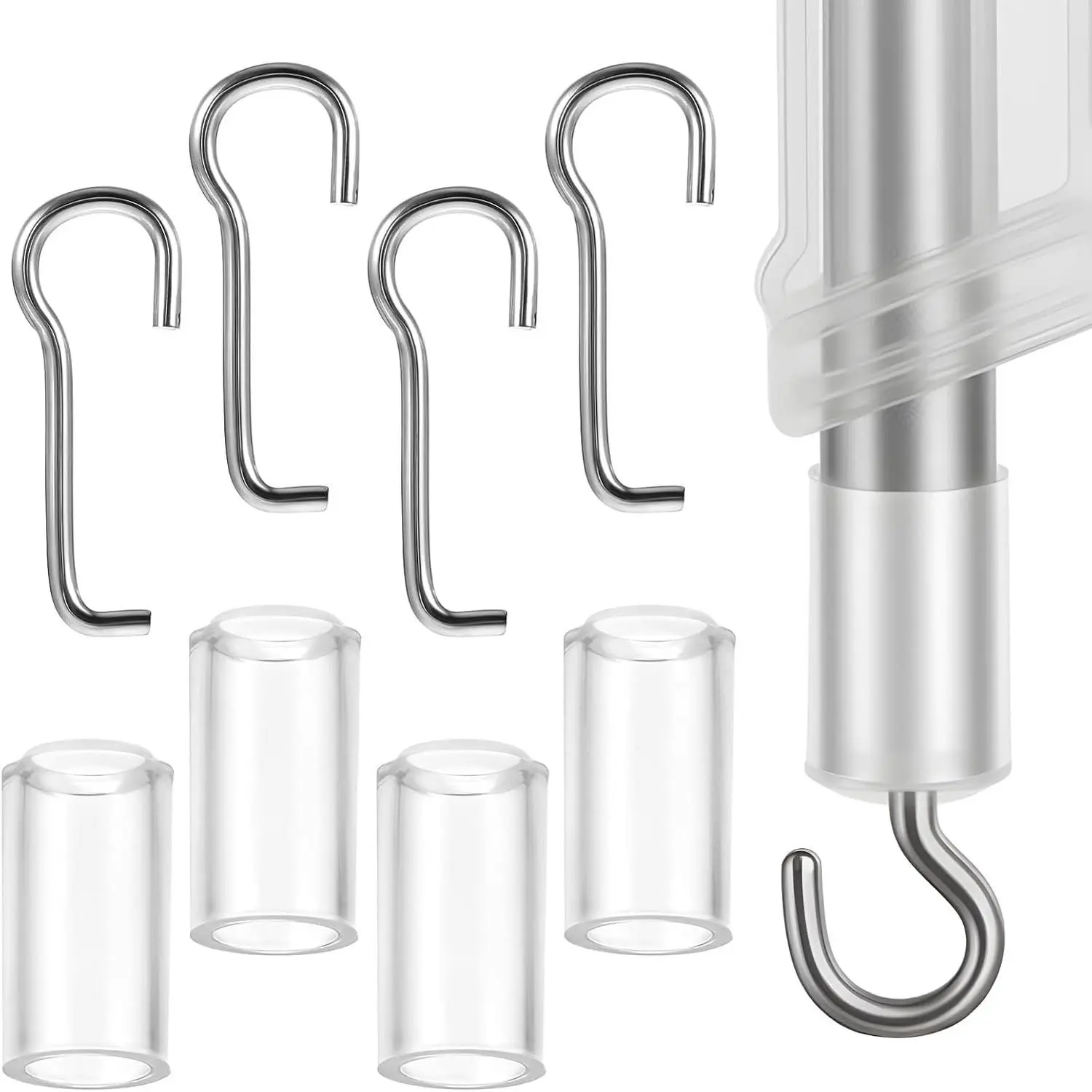 4 Set Horizontal Mini Blinds Wand Replacement Kit, Practical Convenient Window Blind Repair Parts for Home Office Decor