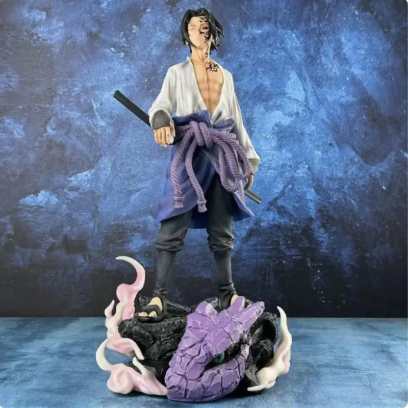 Naruto Series Base Scroll Naruto Uzumaki, Curse Seal Sasuke Resonance Anime Model Figure Collectible, Detailed Design, Perfect Gift