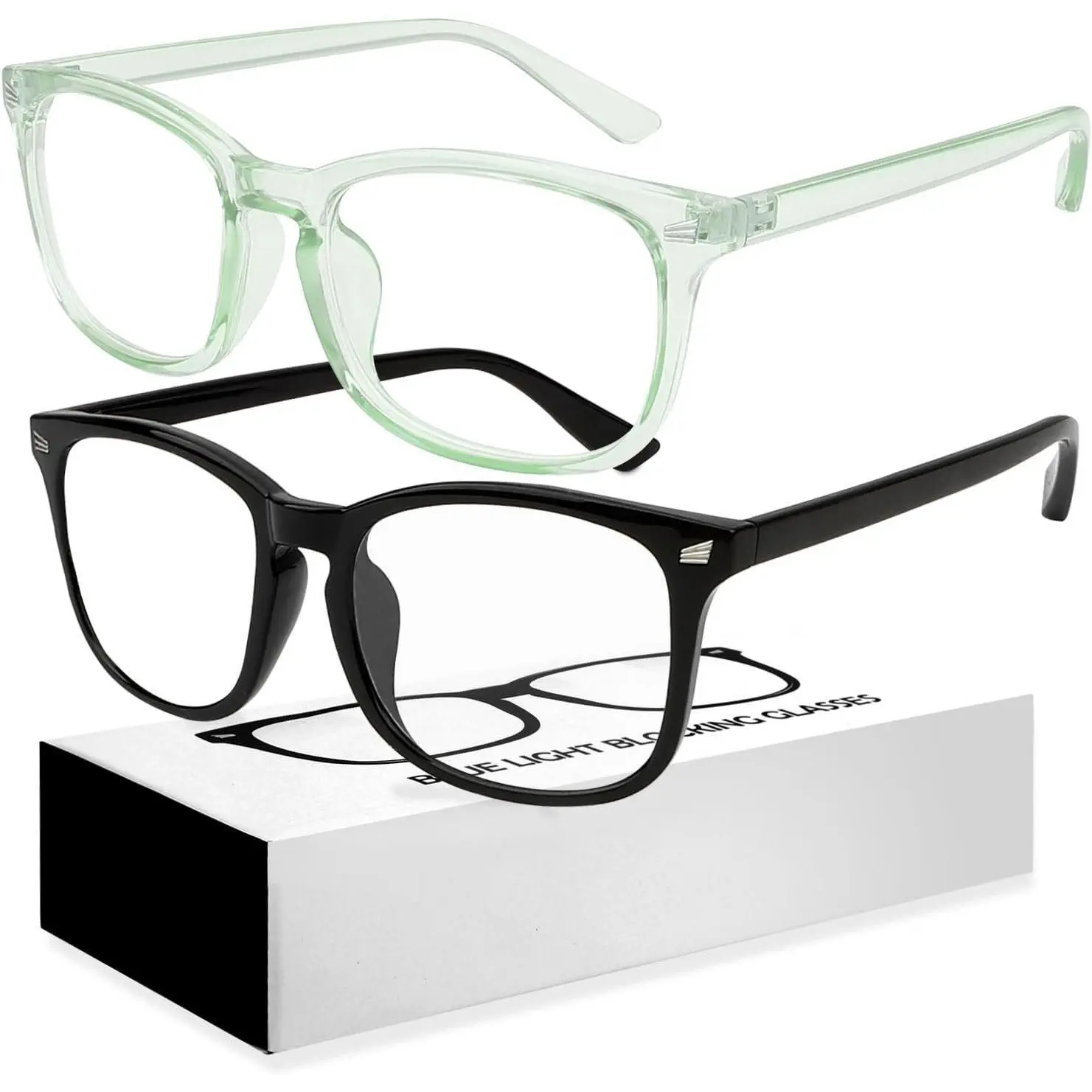 Computer Blue light glasses,Extra Wide Frame,Lightweight For Women Men ,Comfort Fashion Eyeglasses For Computer gaming/TV/Phones sports glasses