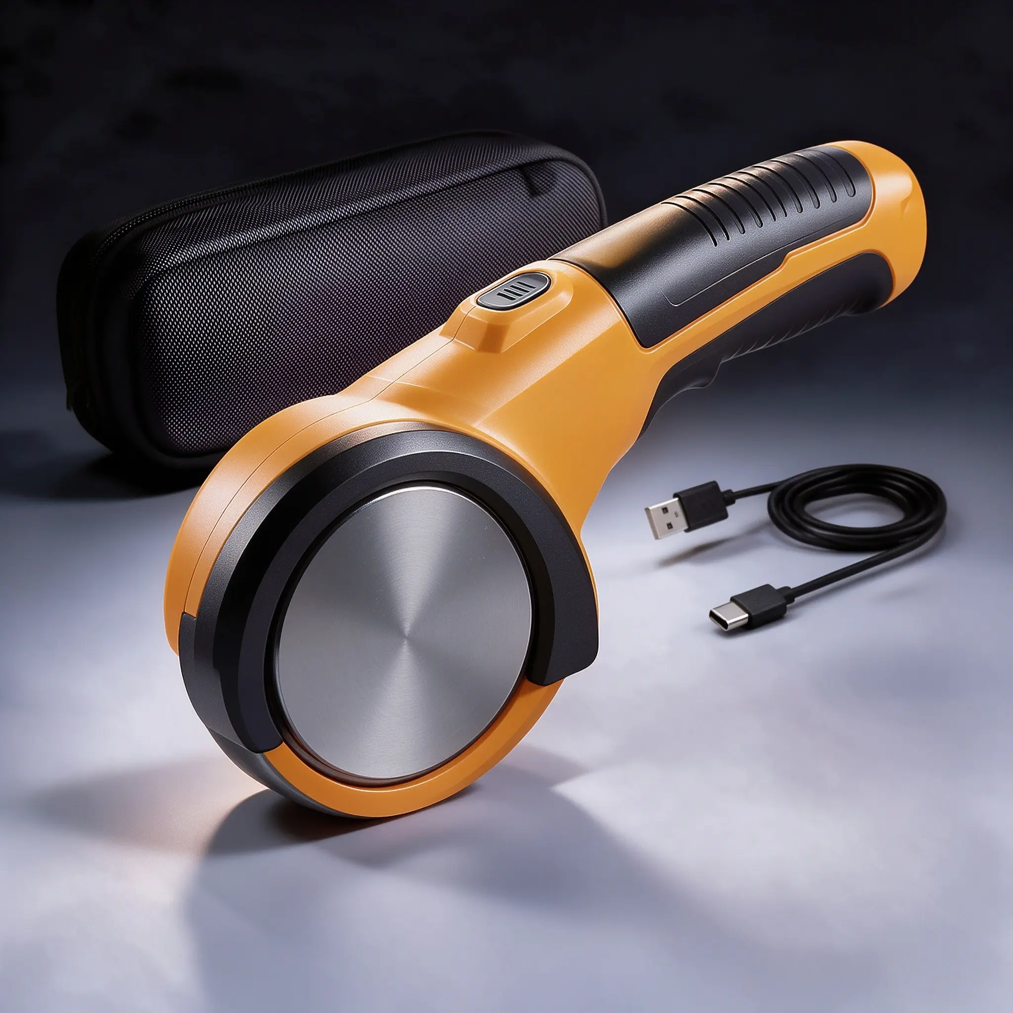 Cordless Electric Scissors Rechargeable Heavy Duty Tool with Safety Lock, LED Light Storage Case Portable Wireless Power Tool for Cutting Cardboard, Packaging, Fabric, Thin Materials, Leather Plastic