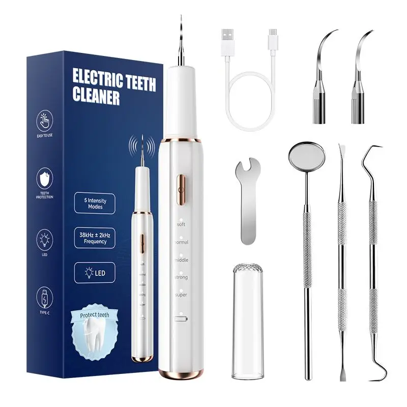 delivery of ultrasonic dental cleaners for tartar and plaque removal, electric water flosser, crescent-shaped ultrasonic teeth cleaner