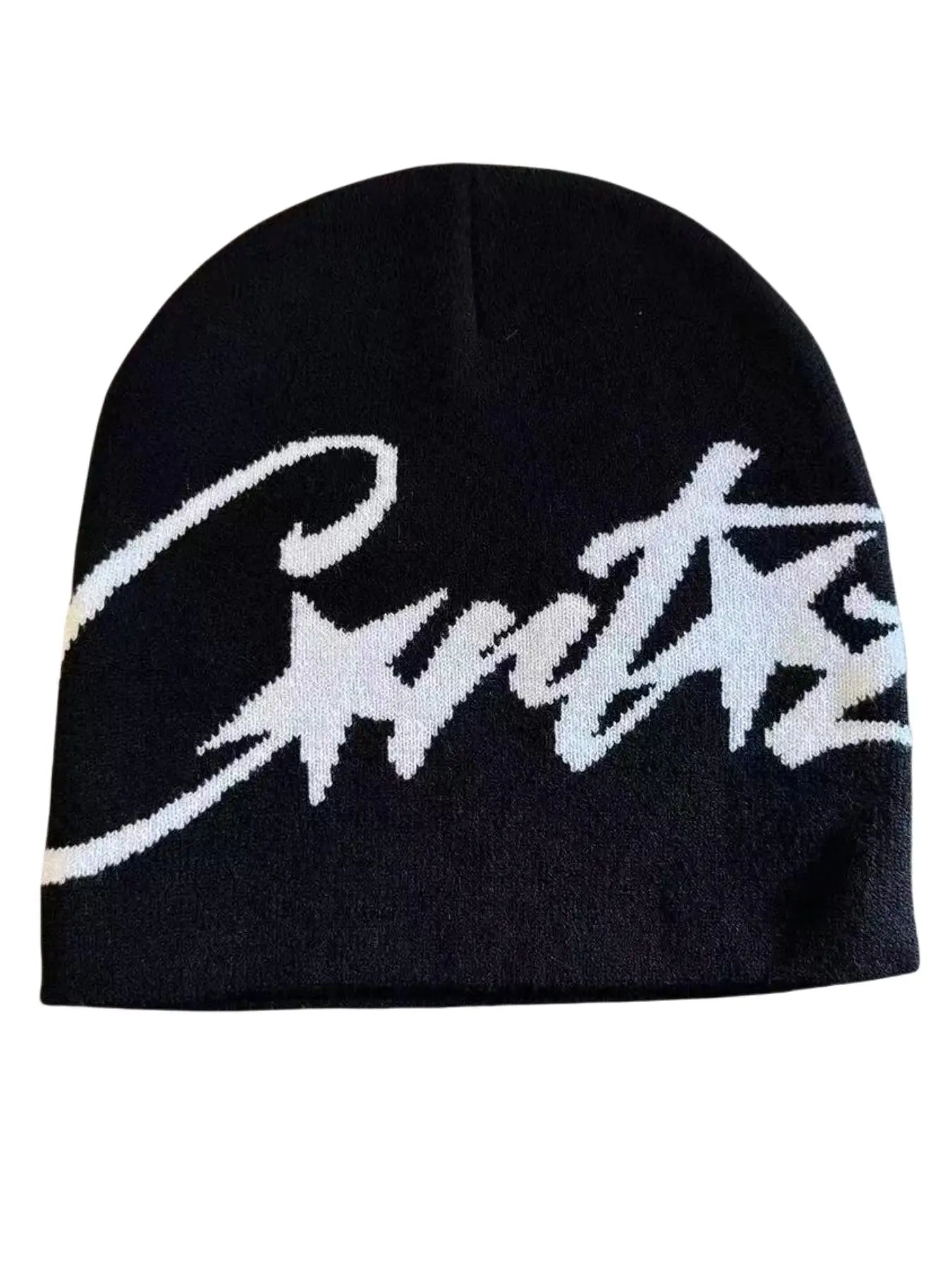 1-2PCS  Unisex Star Letter Jacquard Knit Beanie Hat, Cool Hat, Fashionable Y2K Style, Suitable for Daily Wear, Outdoor Sports, Street Parties