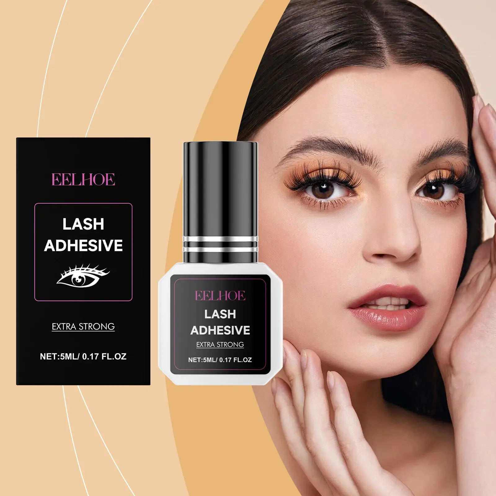 False Eyelash Adhesive, Eyelash Glue Quick Drying Set Lasting Adhesive Eyelash Universal Glue,fairy