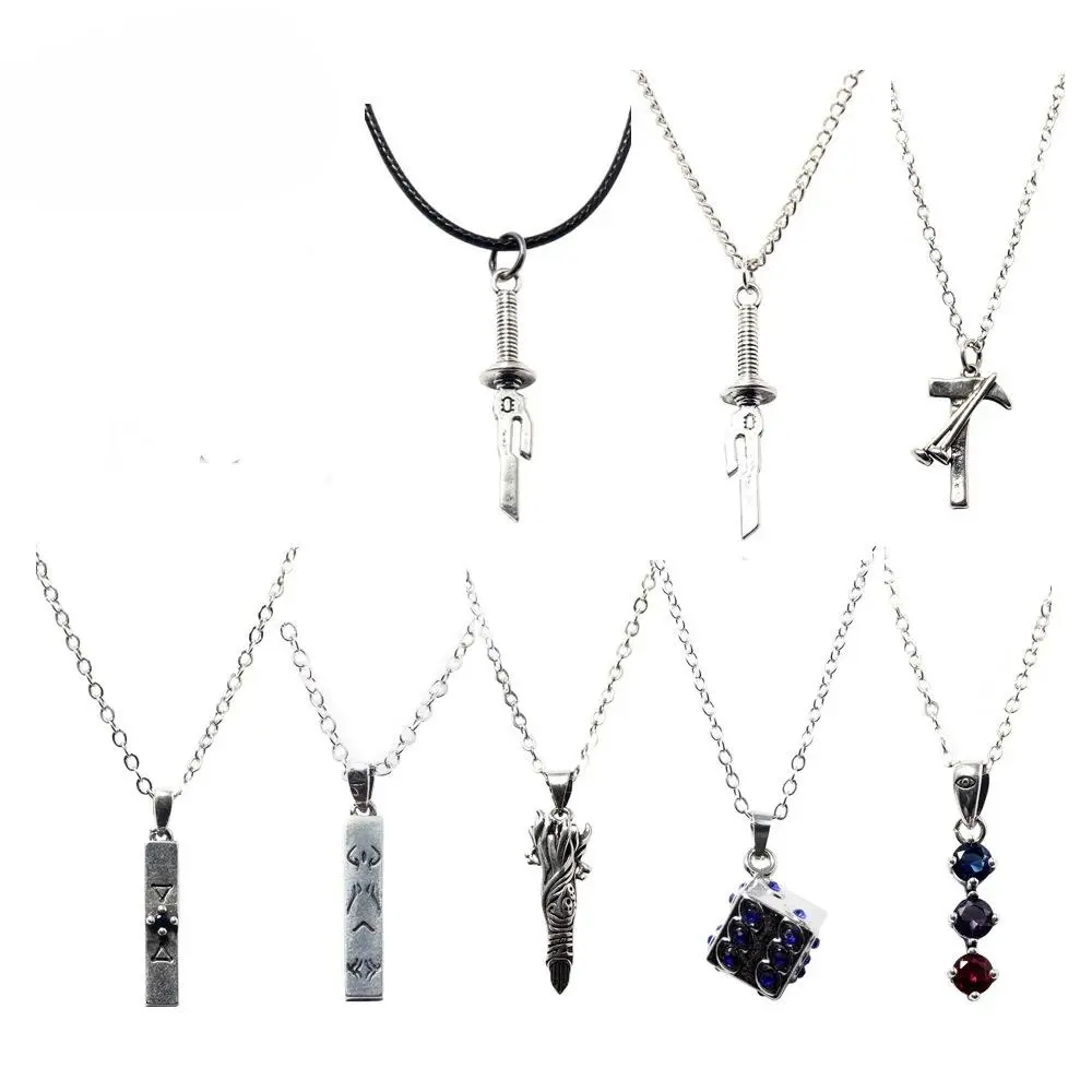 Jujutsu Gojo Satoru Itadori Yuji Fushiguro Megumi Cosplay Necklace Amulet Chain Pendant Halloween Costume Accessory Prop