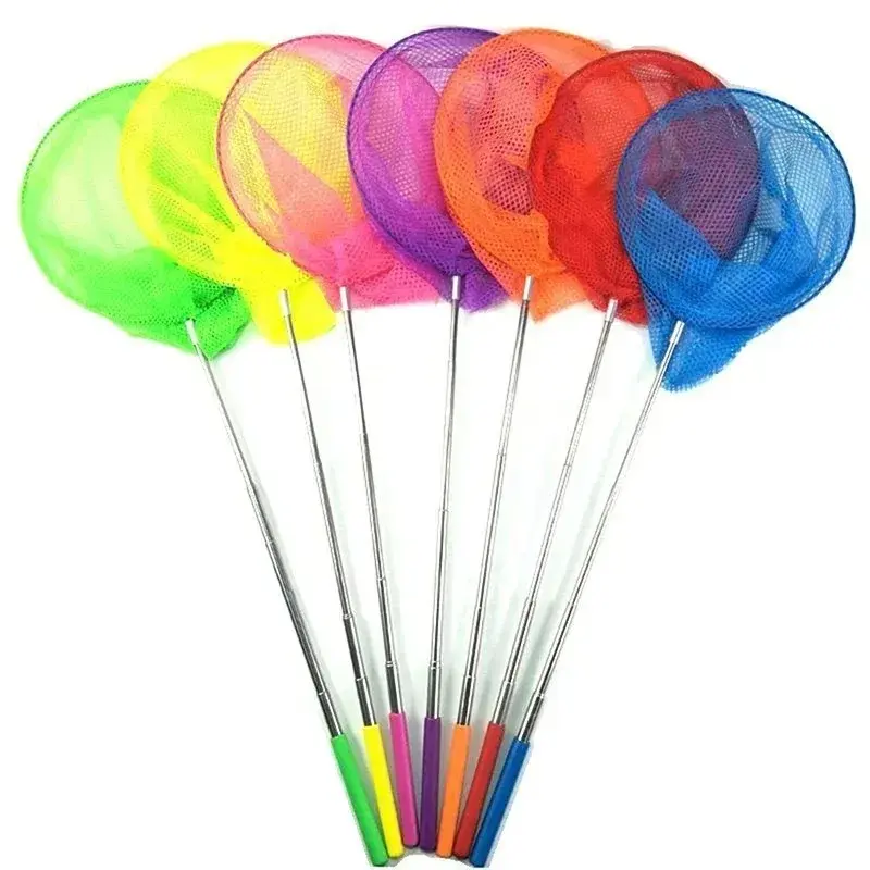 Retractable Net Insect Butterfly Dragonfly Net Outdoor Portable Fishing Net Children Fun Game Fishing Toys