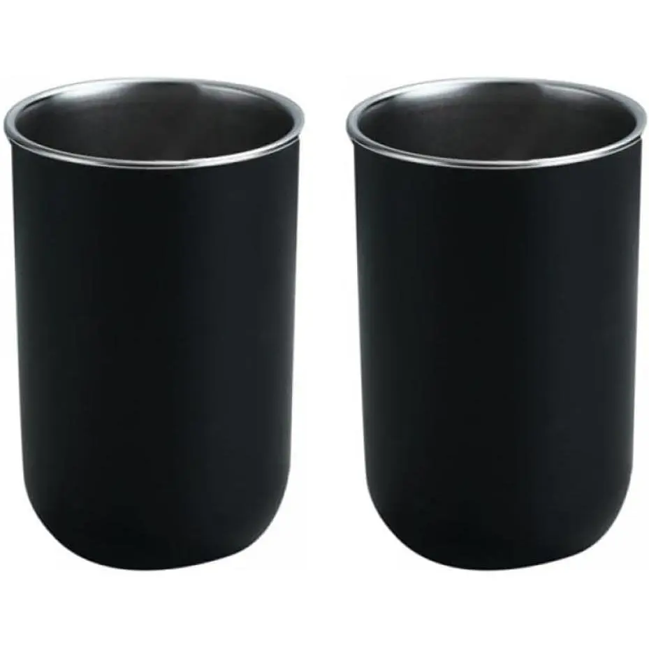 2 Pcs Stainless Steel Mouthwash Cups, Tumbler Cups,Brushing Cups