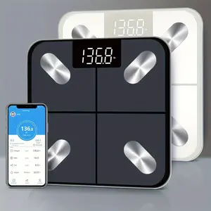 Smart Digital Body Fat Scale with APP Connectivity, USB-Rechargeable Human Health Weighing Scale for Personal Use