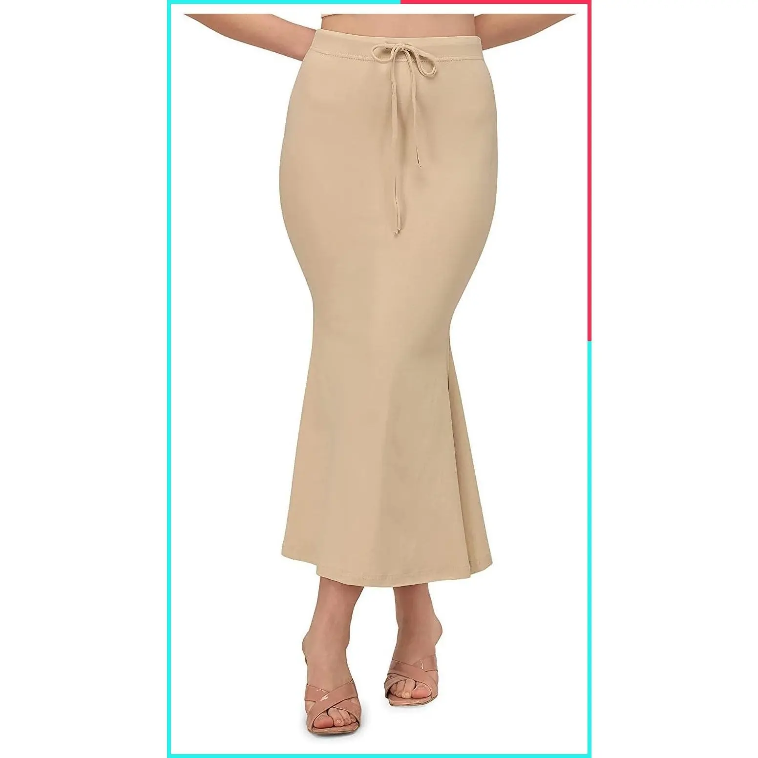 Women's Blended Saree Shapewear Petticoat - Comfortable Slimming Underskirt for Saree Draping