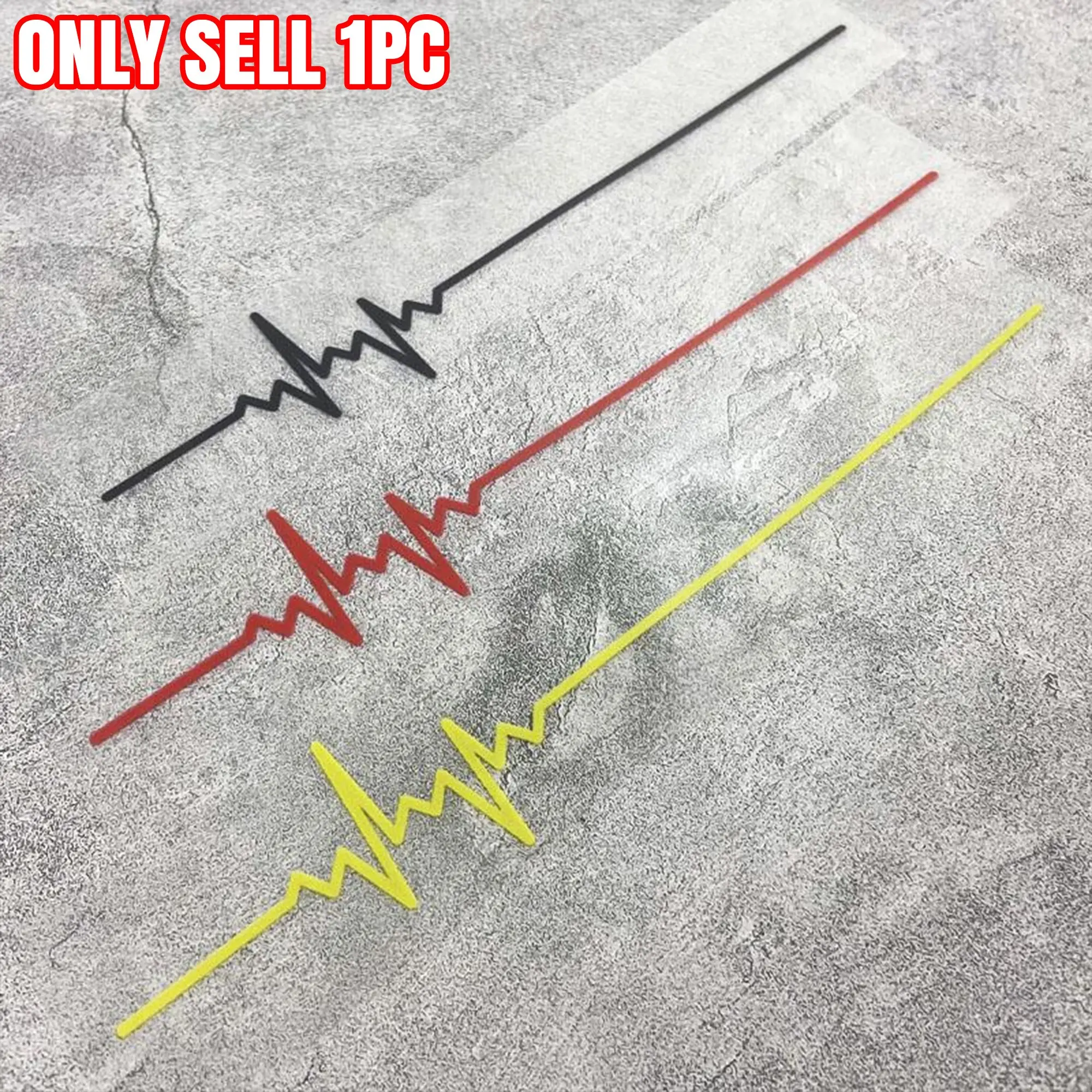 Heartbeat Track Design Car Sticker, Multipurpose Car Decal, Creative Waterproof Vinyl Decals for Car Windows, Bumpers, Motorbike Fuel Tanks, Side Panels, Perfect for Use As Vehicle Decoration, Universal Car Sticker, Stylish Car Merch, Sticker for Cars