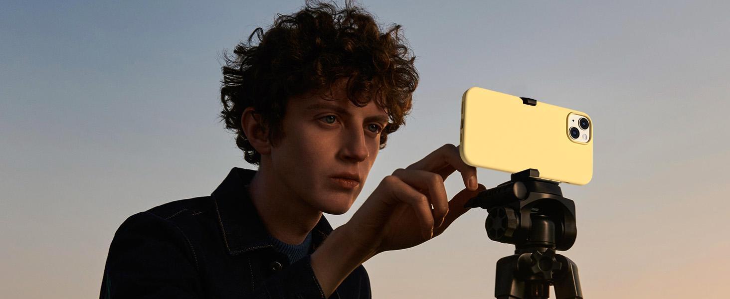 Compatible with iPhone 14 Case, Liquid Silicone Case [with 2X Screen Protectors], Full Body Shockproof Protective Cover Slim Thin Phone Case for iPhone 14 6.1 inch, Stone