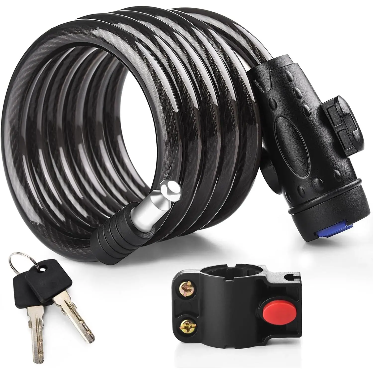 Lock, [4ft/1.2m] 1/2 Inch Thick   Locks with 2