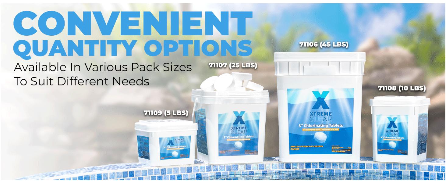 Complete 3" Chlorinating Tablets, 10 lb, Chlorine Tablets for Sanitizing Swimming Pools Chlorine, 10 Pounds