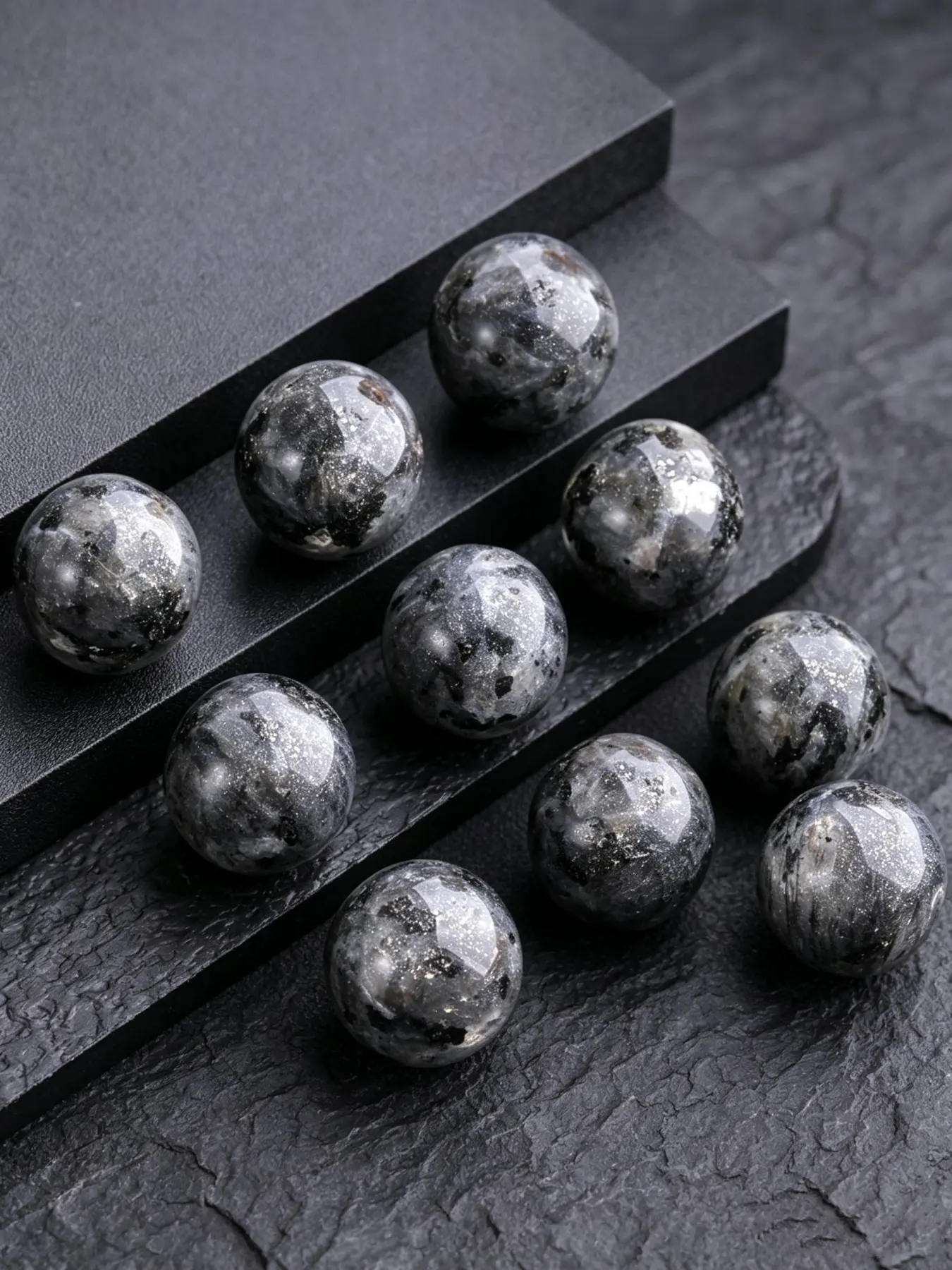 10pcs 20mm Feng Shui Balls, Natural Sparkle Stone Orbs, Home Decor, Party Decoration, DIY Jewelry Accessories, Garden & Fish Tank Decor, Yoga Meditation Gift